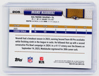 2026 Topps Football Nnamdi Madubuike #205 Baltimore Ravens - back