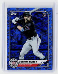 2025 Topps Connor Norby RC Miami Marlins All-Star Game Foil #49 - front