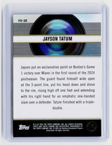 2024-25 Topps Chrome Basketball Film Study FS-20 Jayson Tatum Boston Celtics - back