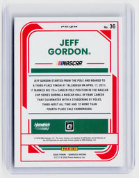 2026 Panini Donruss Racing Jeff Gordon #36 - back