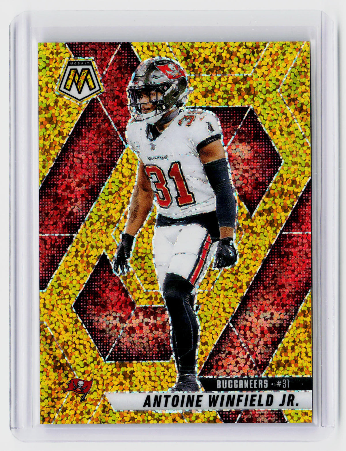 2025 Panini Mosaic Football Antoine Winfield Jr. Gold Mosaic #113 07/24 - front
