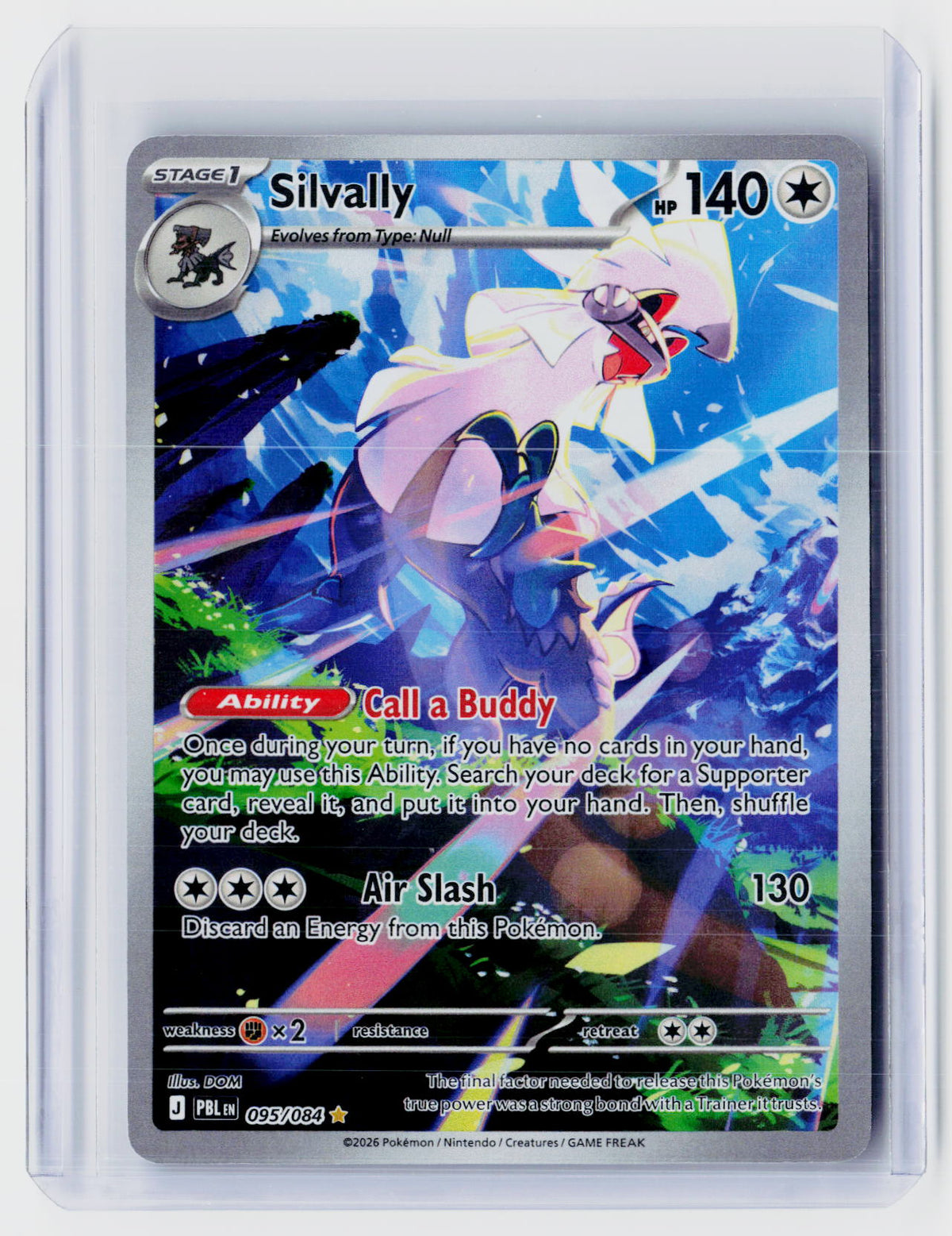 2026 Pokémon Mega Evolution—Perfect Order Silvally Illustration Rare #095/084 - front