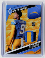 2025 Panini Phoenix Franchise Future Material Tre Harris RC Memorabilia 02/10 - front