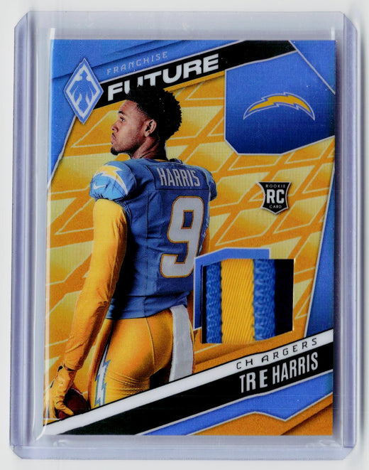 2025 Panini Phoenix Franchise Future Material Tre Harris RC Memorabilia 02/10 - front