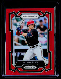 2024 Panini Prizm Baseball Dylan Crews Red Prizm Rookie #183 /299 - front