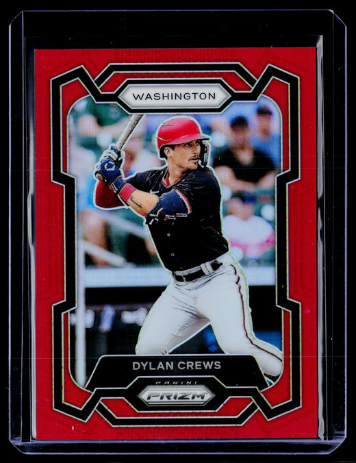2024 Panini Prizm Baseball Dylan Crews Red Prizm Rookie #183 /299 - front