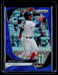 2020 Panini Prizm Baseball Ozzie Albies Blue Mojo Prizm Tier III #231 /175 - front