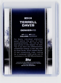 2025 Topps Signature Class Terrell Davis '95 Draft Class BCV-14 /225 - back