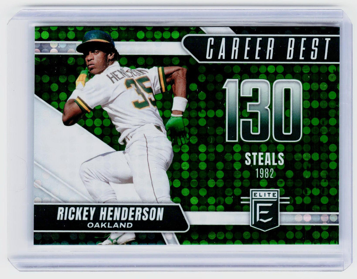 2026 Panini Donruss Elite Baseball Career Best #20 Rickey Henderson Oakland - front