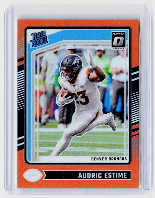 2024 Panini Donruss Optic Audric Estime Rated Rookie Orange /249 #206 - front