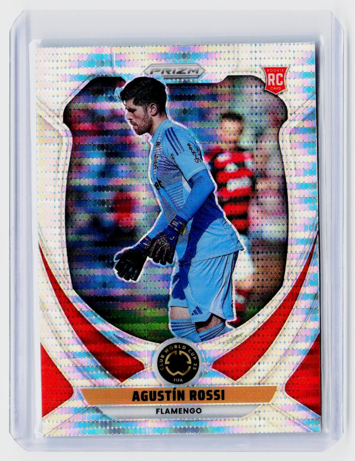 2025 Panini Prizm FIFA Club World Cup Agustín Rossi #102 Rookie Card Flamengo - front