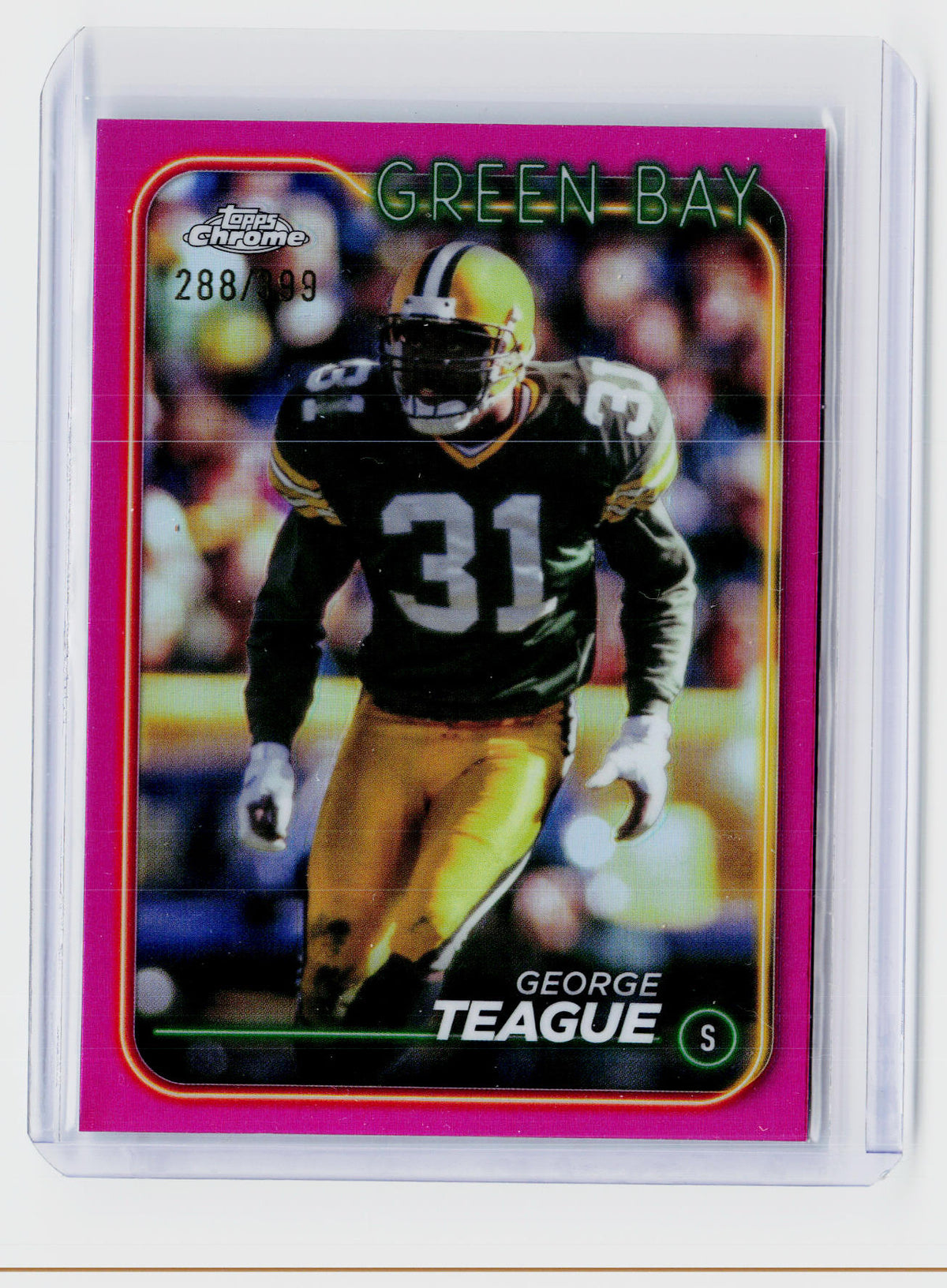 2024 Topps Chrome Football George Teague Pink Refractor /399 #79 - front