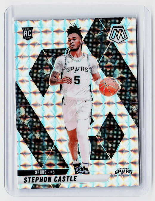 2024-25 Panini Mosaic Stephon Castle Rookie #236 San Antonio Spurs - front