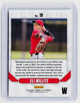 2026 Panini Donruss Elite Spellbound #19 Eli Willits Washington Rookie Card - back