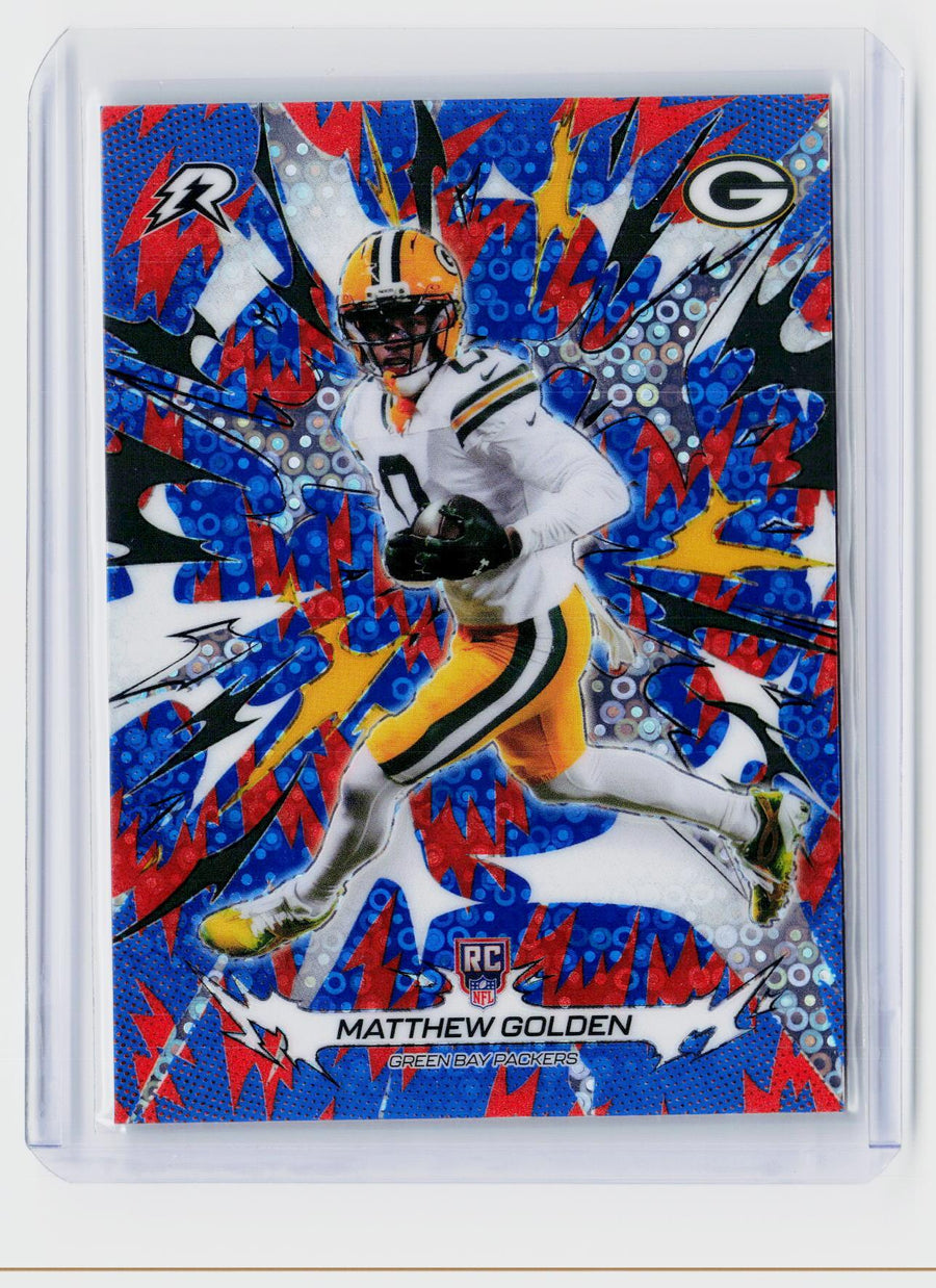 2025 Topps Ripped Football Matthew Golden Rookie Card #133 Green Bay Packers - front