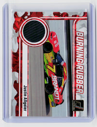 2026 Panini Donruss Racing Burning Rubber Justin Allgaier Race-Used Tire BR-JAL - front