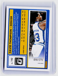 2025 Panini Donruss Optic Basketball David Thompson #142 Pink Glitter Prizm /275 - back
