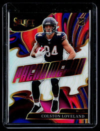 2025 Panini Select Football Colston Loveland Rookie Card No. 5 Chicago Bears - front