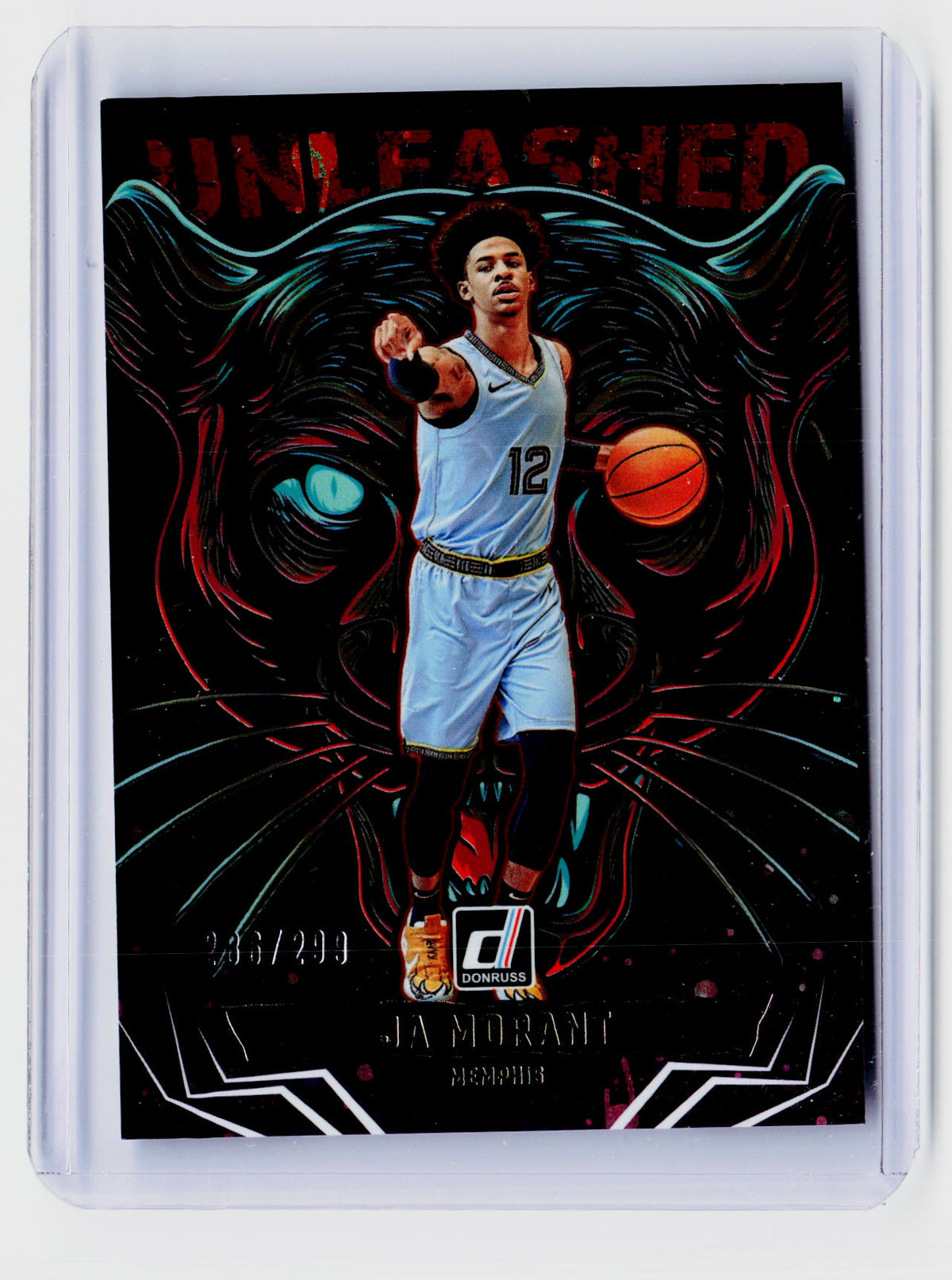 2025 Panini Donruss Unleashed Ja Morant #2 Cosmos /299 - front