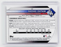 2025 Bowman Baseball Shohei Ohtani #17 Los Angeles Dodgers - back