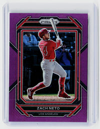 2023 Panini Prizm Baseball Zach Neto Purple Prizm RC #58 /99 - front