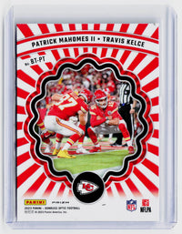 2023 Panini Donruss Optic Best Buds Patrick Mahomes II Travis Kelce #BT-PT - back