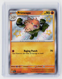 2024 Pokémon Paldean Fates Primeape Shiny Rare 170/091 - front