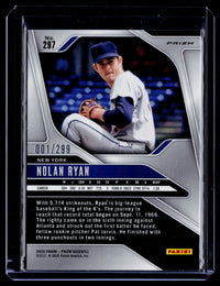 2025 Panini Prizm Baseball Nolan Ryan #297 Red Prizms /299 - back
