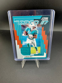 2025 Panini Score Football Tyreek Hill Miami Dolphins Memorabilia Card - front