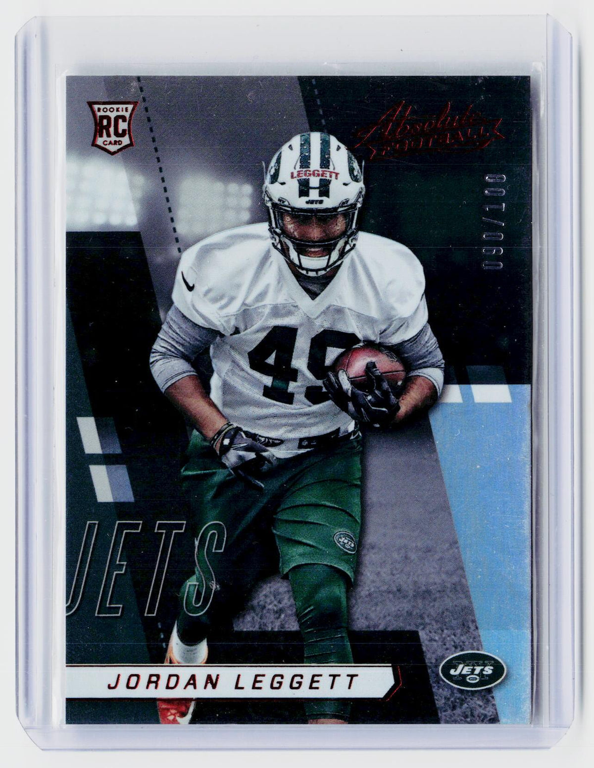 2017 Panini Absolute Football Jordan Leggett Rookie #189 New York Jets - front