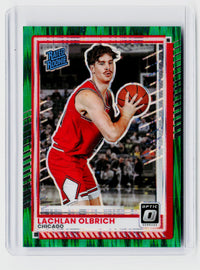2025 Panini Donruss Optic Rated Rookie Lachlan Olbrich #40 Green Holo /135 - front