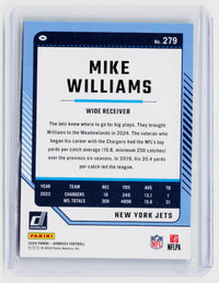 2024 Panini Donruss Mike Williams #279 New York Jets - back