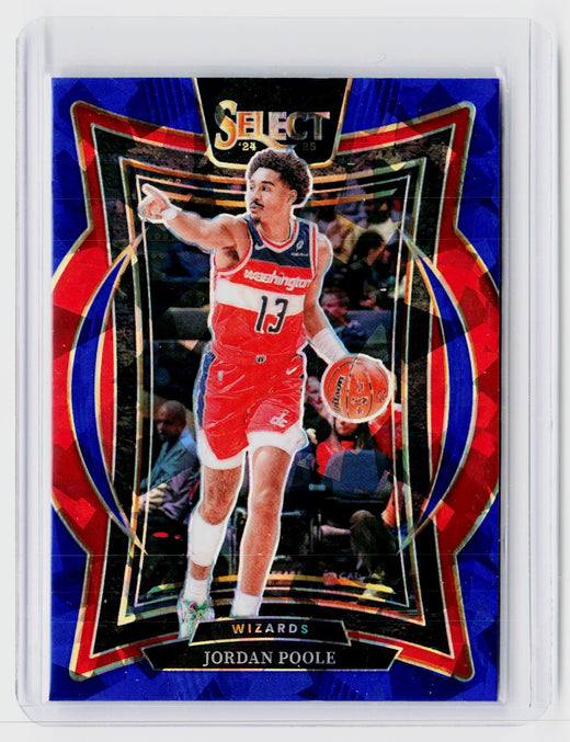 2024-25 Panini Select Basketball Jordan Poole Concourse #17 Washington Wizards - front