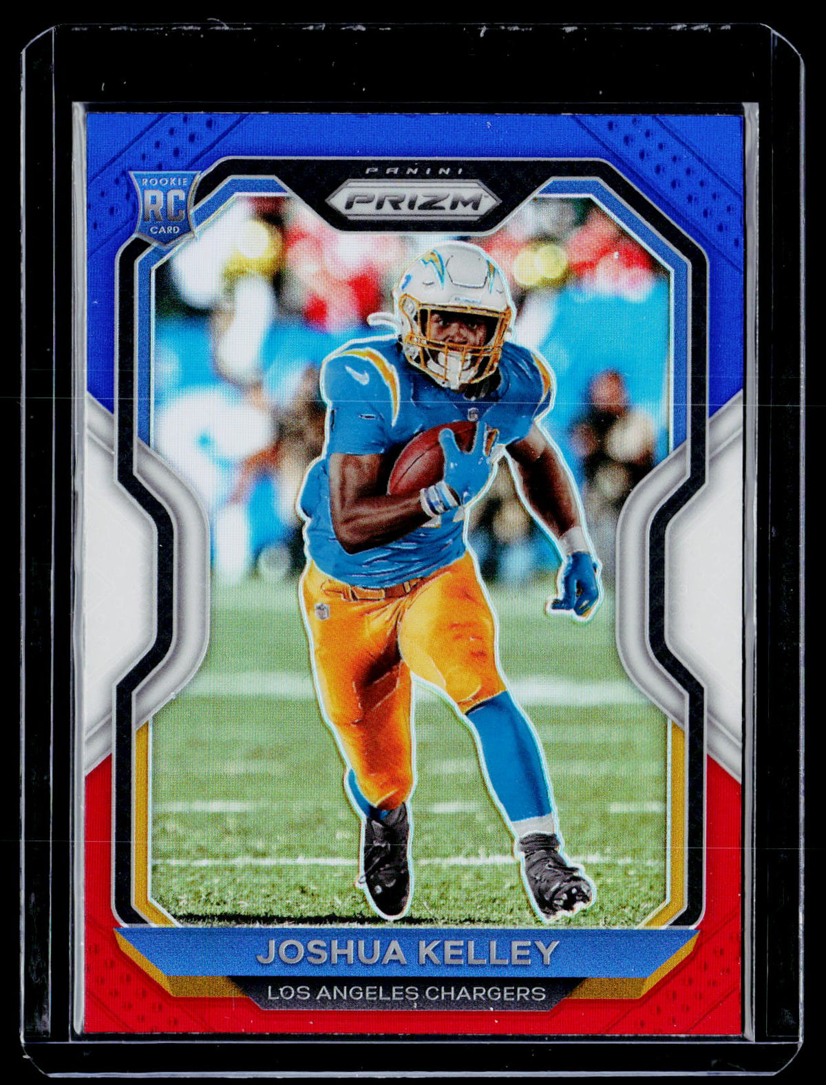 2020 Panini Prizm Football Joshua Kelley Red White Blue Prizm RC #326 - front