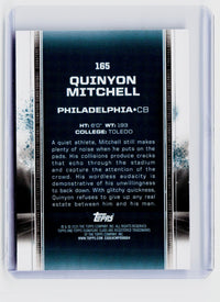 2025 Topps Signature Class Quinyon Mitchell Rookie Card #165 Eagles - back