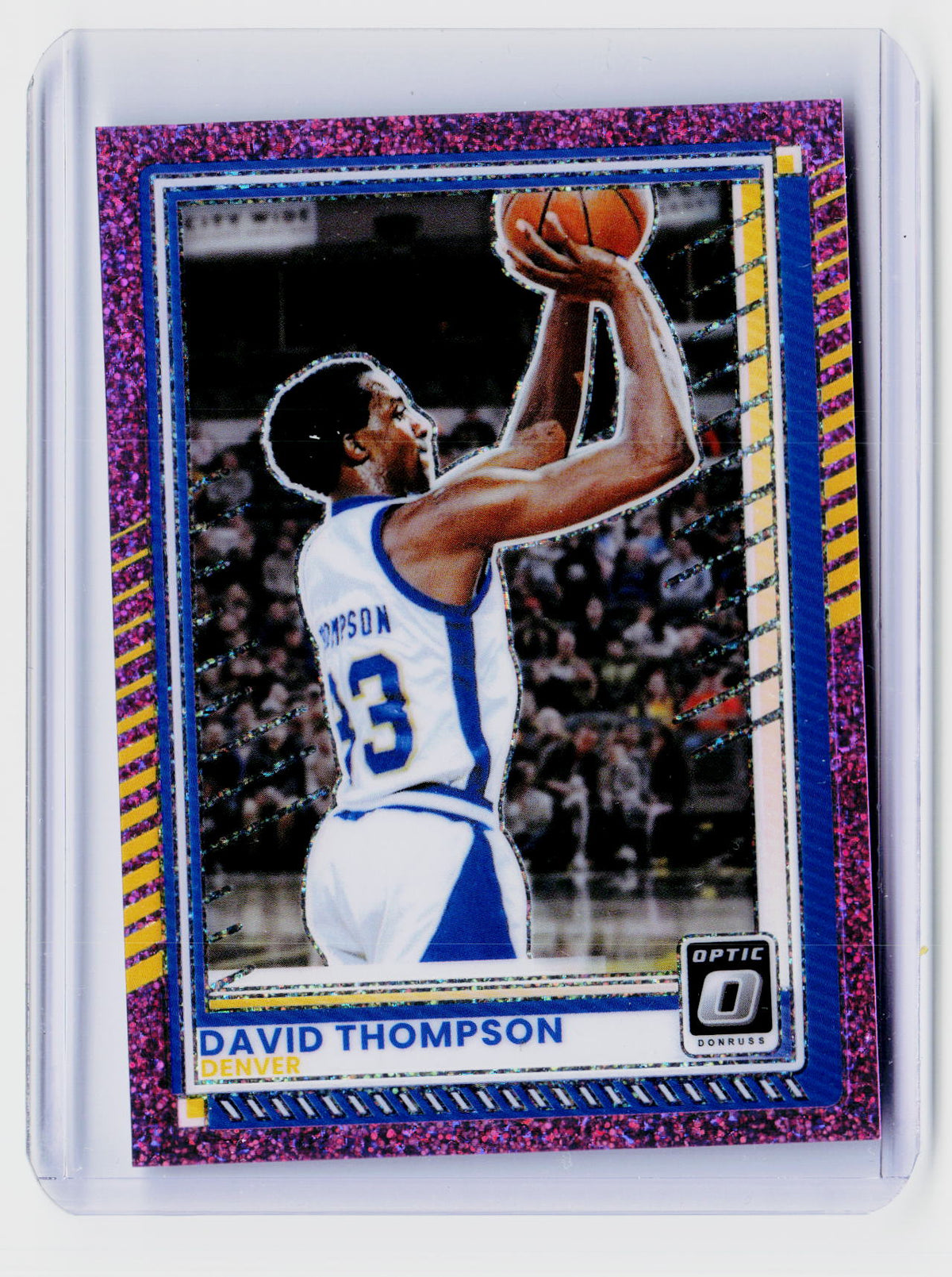 2025 Panini Donruss Optic Basketball David Thompson #142 Pink Glitter Prizm /275 - front
