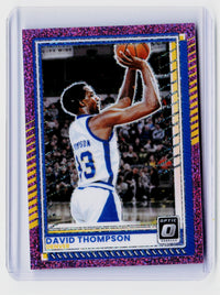 2025 Panini Donruss Optic Basketball David Thompson #142 Pink Glitter Prizm /275 - front