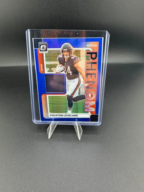 2025 Panini Donruss Optic Rookie Phenom Colston Loveland Blue Hyper RPBH-CLD - front