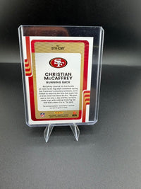 2025 Panini Donruss Threads Christian McCaffrey Memorabilia #DTH-CMY - back