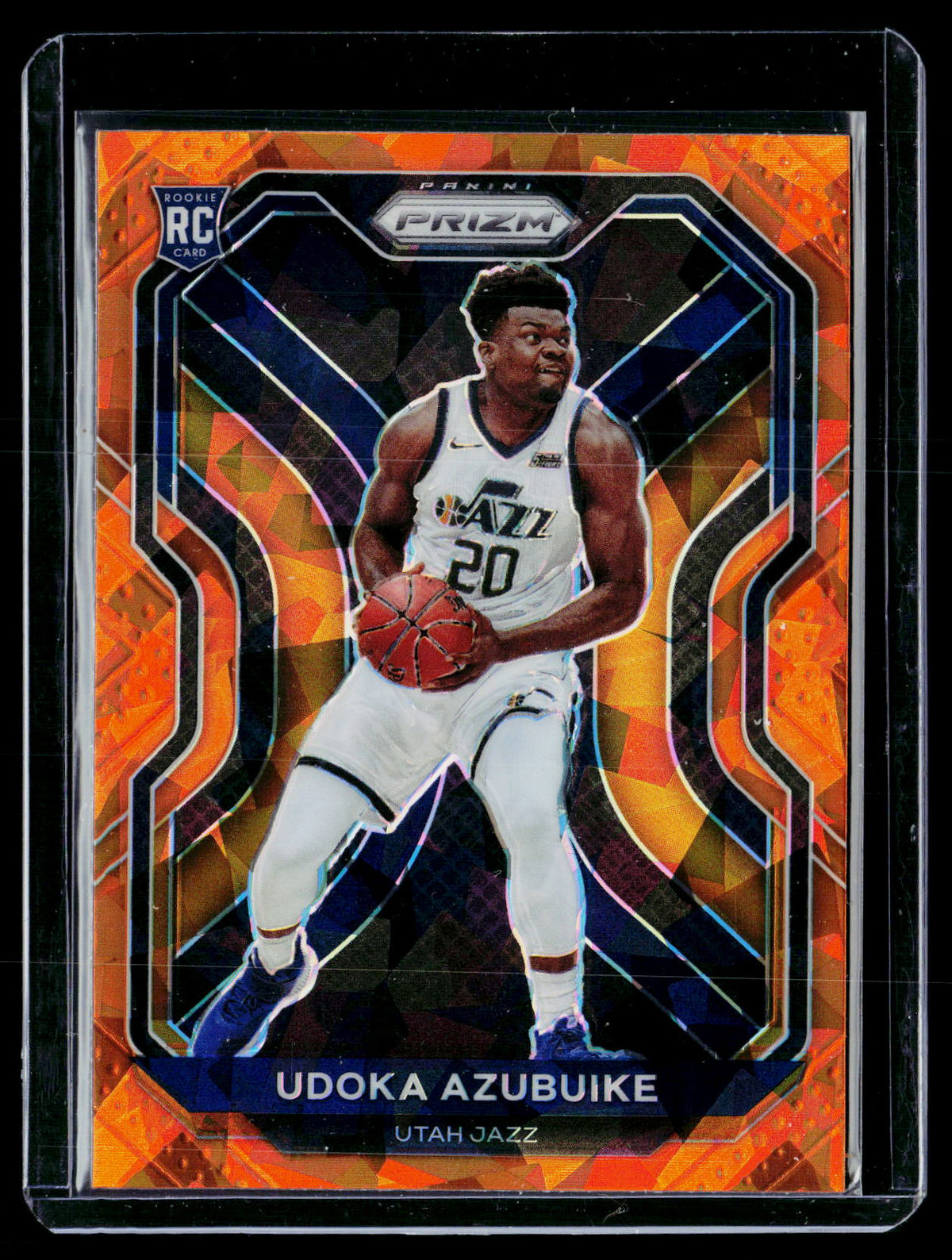 2020-21 Panini Prizm Basketball Udoka Azubuike Orange Ice Prizm Rookie #267 - front