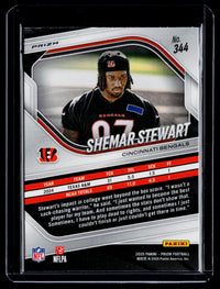 2025 Panini Prizm Football Shemar Stewart Rookie #344 Neon Green Pulsar - back