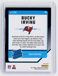 2024 Panini Donruss Optic Football Bucky Irving Rated Rookie #216 Tampa Bay Buccaneers - back