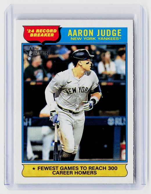 2024 Topps Heritage Record Breakers #3 Aaron Judge New York Yankees - front