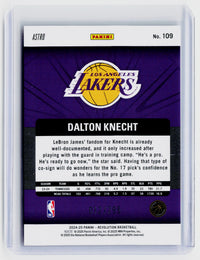 2024-25 Panini Revolution Astro Dalton Knecht Rookie #109 /299 Los Angeles Lakers - back