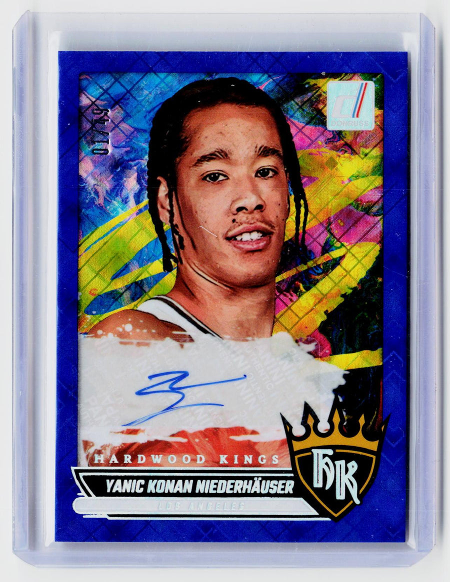 2025-26 Panini Donruss Hardwood Kings Yanic Konan Niederhäuser Autograph - front