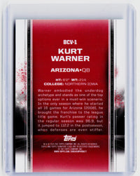 2025 Topps Signature Class Kurt Warner Undrafted #BCV-1 Arizona /225 - back