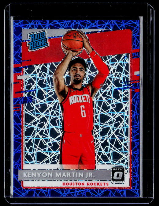 2020-21 Panini Donruss Optic Rated Rookie Kenyon Martin Jr. #197 Blue Velocity Prizm - front
