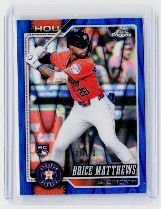 2026 Topps Chrome Brice Matthews RC #169 Houston Astros - front