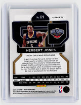 2021-22 Panini Prizm Herbert Jones Rookie Card #329 New Orleans Pelicans - back
