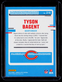 2023 Panini Donruss Optic Rated Rookie #216 Tyson Bagent Chicago Bears - back